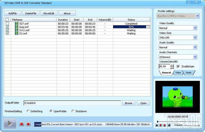 DDVideo SWF to 3GP Converter,DDVideo SWF to 3GP Converter下载