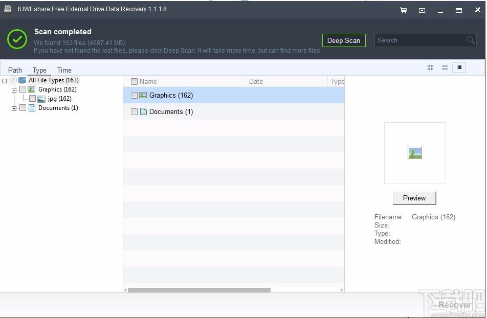 IUWEshare Free External Drive Data Recovery下载,硬盘数据恢复软件