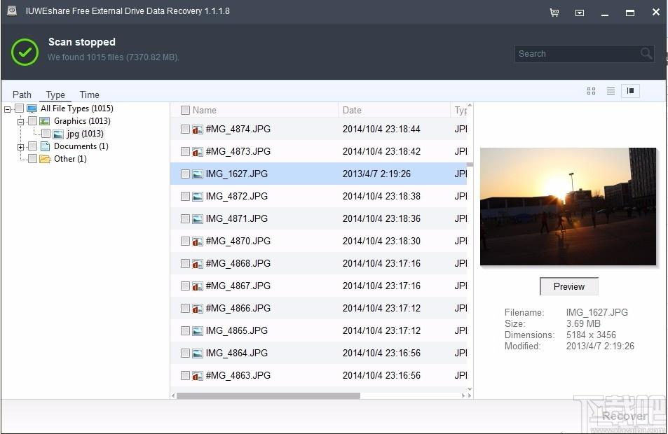 IUWEshare Free External Drive Data Recovery下载,硬盘数据恢复软件
